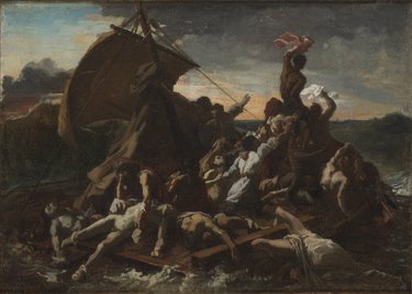 Oil sketch of The shipwreck of the raft of the Médusa (fourth study, 'Bessonneau-study)