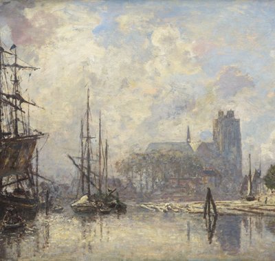 Johan Barthold Jongkind - Le port de Dordrecht - 1869