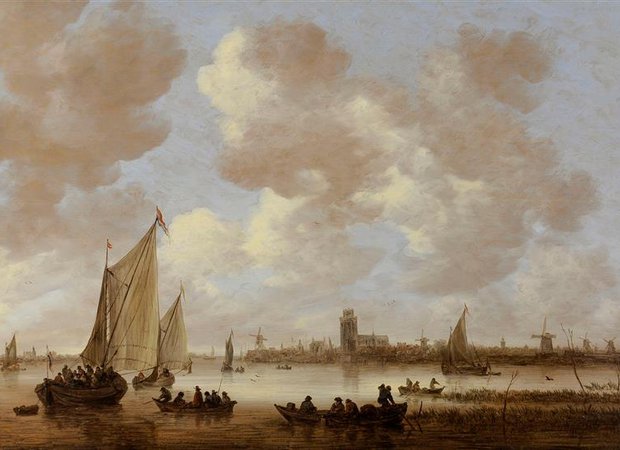Jan van Goyen - Gezicht op de Oude Maas - 1651
